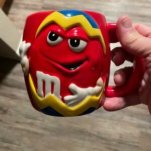 3/$15 Red Easter Egg M&M Character Mug